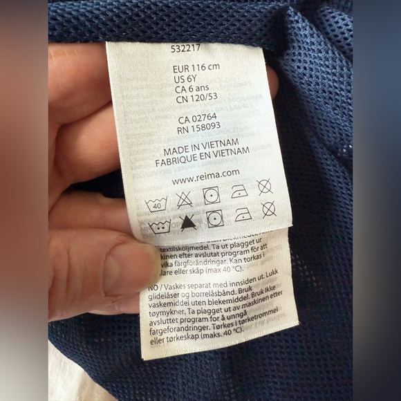 NEW Reimatec boys pants Kierto Navy size 116 (6y) mid-season waterproof - Picture 10 of 14